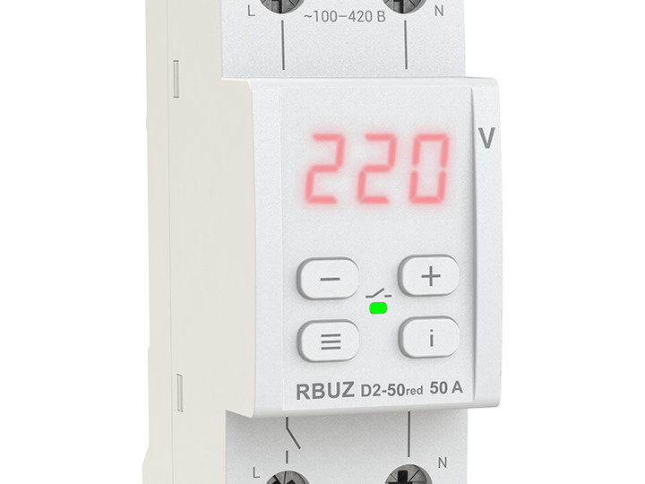 Реле напряжения RBUZ D2-50 red
